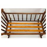 Vintage Rocking Baby Cradle
