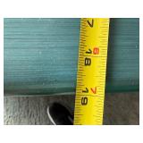 Turquoise Painted Console Cabinet With Glass-Lattice Doors - 60 in Wide, 30 in High