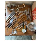 Vintage Kitchen Tools - Meat Grinder, Carving Knives, Spatulas & More