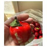 Red Apple Ornaments (Faux Fruit) - Bulk lot