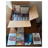 Assorted Music CDs & DVDs Collection - Willie Nelson, Rod Stewart, Jerry Seinfeld