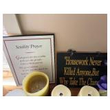 Vogue Coaster Set with Candles, Signs & Plant - Decorative Home Decor