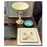 Baum Bros Butterfly Garden Collection 5-Piece Porcelain Set Made in Italy