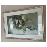Framed Rose Still-Life Painting - Gold Frame, 40 x 28 in