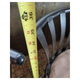 Bar Stools Cushioned Seats - Black Metal Frame (Lot of 3)