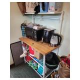 Wood Table kitchen Bakers Rack