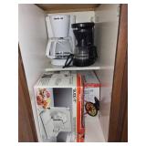 Hamilton Beach Fast Grilled Taste - Krups Slice It - Indoor BBQ Grill - 2 Coffee Makers