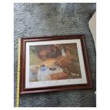 Monet Le Déjeuner Framed Print - Reproduction in Wood Frame