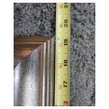 Framed Impressionist Print - Riverside Promenade with Pink Blossoms