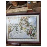 Philip Gray Iris Double-Panel Print Set - Monet Nymphéas & Roses Framed Prints