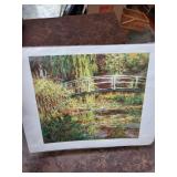Monet Water Lilies Japanese Bridge Print Reproduction