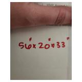 Dresser With Mirror - 6-Drawer, 56 x 20 x 33 In