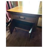 Vintage Wood Sideboard Cabinet with Drawer - 2 Paneled Doors