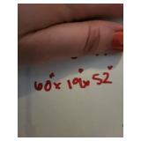 Dark Cherry Wood Entertainment Center Cabinet with Glass Display Door - 60 x 19 x 52