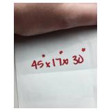 White French Provincial Desk - 4 Drawers - 45 in L x 17 in D x 30 in H