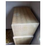 Oak Finish 6-Drawer Dresser Chest - 34 x 20 x 51