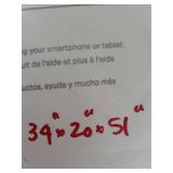 Oak Finish 6-Drawer Dresser Chest - 34 x 20 x 51