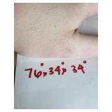 Beige Sleeper Sofa - 76in L x 34in D x 34in H with Bed Mechanism