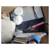 Pair of Black Bookshelf Speakers - Vintage CRT TV, VCR & Apex Digital Converter Box