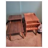 Pair of Vintage Wooden End Tables