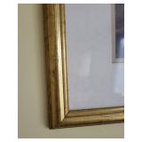 Floral Still Life Print - Pink Hydrangea in Gold Frame