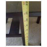 Dark Espresso End Tables, Pair - Wood, 22 x 18 x 18 in