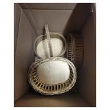 Givenchy Cream Gift Bags & Wicker Baskets (Lot of 3)