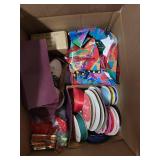 Holiday Gift Wrapping Supplies - Assorted Ribbons, Gift Bags & Marshmallow Tin Set