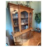 Vintage Bassett Furniture China Cabinet - Contents not included
