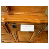 Vintage Bassett Furniture China Cabinet - Contents not included