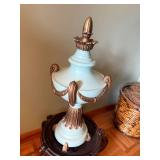 Ornate Decorative Vase, Sculpture & Urn Set with plant stand