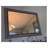 Ornate Decorative Wall Mirror with Intricate Frame