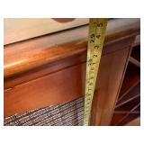 Vintage Wooden Stereo Console Cabinet with Speaker Panels