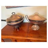 Vintage Silver Chafing Dish and Covered Tureen Set