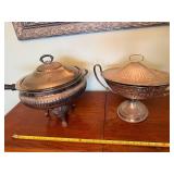 Vintage Silver Chafing Dish and Covered Tureen Set