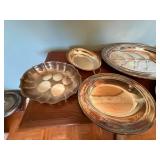 Vintage Silver-Plated Serving Tray and Bowl Set - Sheffield