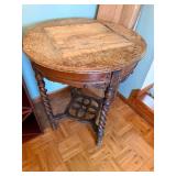 Vintage Ornate Wooden Table with Detailed Legs