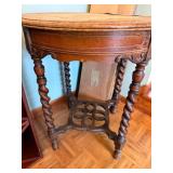 Vintage Ornate Wooden Table with Detailed Legs