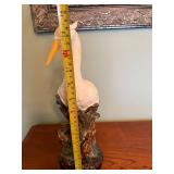 Elegant Ceramic Bird Figurine on Branch Display