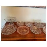 Vintage Glass Serving Dishes Lot - Bowls & Platters Collection