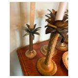 Mixed Decorative Candle Holders & Palm Tree Plate Collection