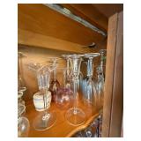 Assorted Glassware Collection with Wine Glasses and Tumblers