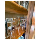 Assorted Glassware Collection with Wine Glasses and Tumblers