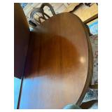 Vintage Dining Table Set with Chairs - Needs Repair, Custom Cut Protective Cover