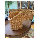 Vintage Wicker Staircase Basket