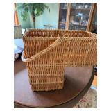 Vintage Wicker Staircase Basket