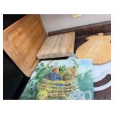 Set of Wooden and Glass Cutting Boards - Mixed Lot