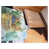 Set of Wooden and Glass Cutting Boards - Mixed Lot