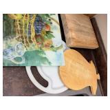Set of Wooden and Glass Cutting Boards - Mixed Lot