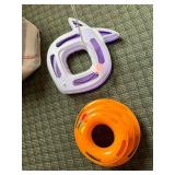 Interactive Cat Toys - Orange Track & Purple Fish Design